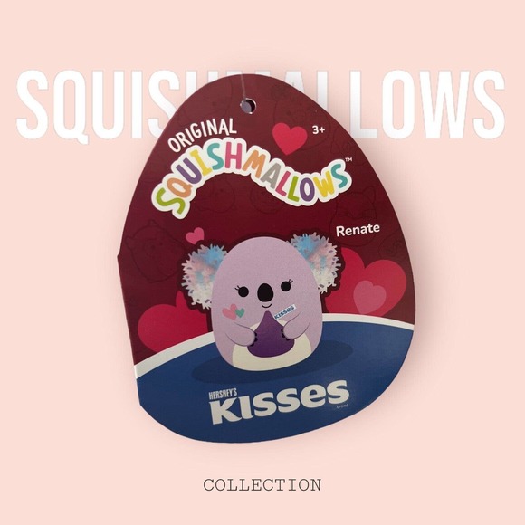 Squishmallows Renate the Koala Valentine Hershey Kisses Heart 5” - Picture 3 of 4